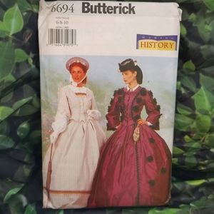 Butterick #6694 "Making History" Sewing Pattern for Misses' Top, Skirt, Costume